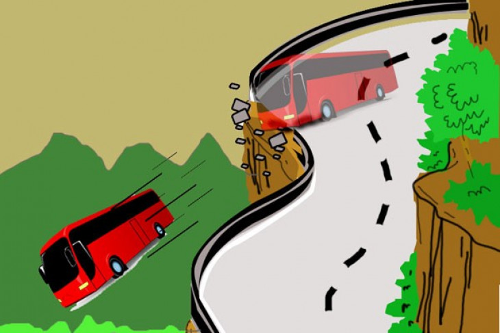 Bus plunges into ravine, killing 10 local tourists in Sukabumi