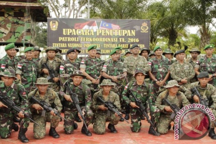 Patroli Patok Bersama Indonesia-Malaysia