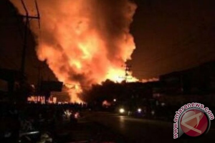 Pasar Bodok di Sanggau Terbakar