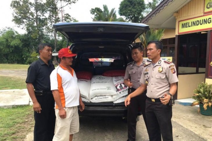 Polres Bengkayang Amankan Puluhan Karung Gula Ilegal