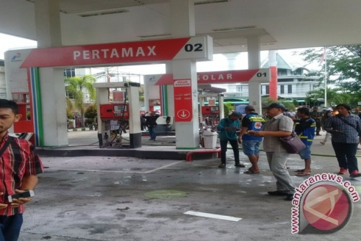 SPBU di Jalan HOS Cokroaminoto Pontianak