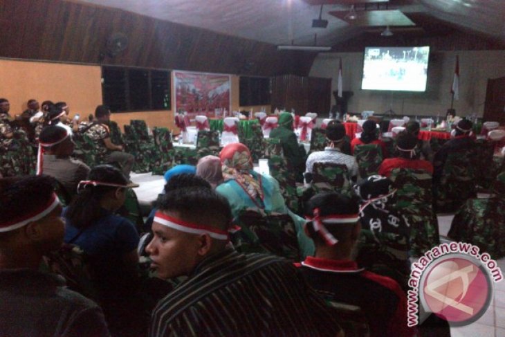 Persiapan Nonton Bareng Final AFF Indonesia vs Thailand di Kodim 1703/Manokwari, Sabtu 17/12/2016