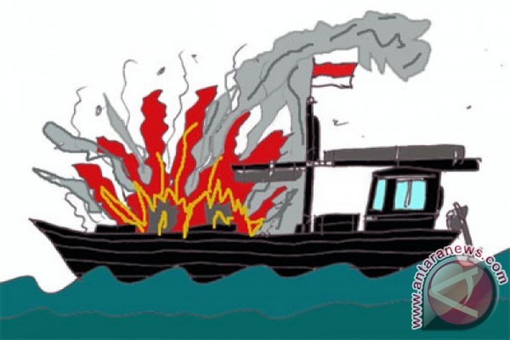 Kapal milik Pemkab Raja Ampat terbakar