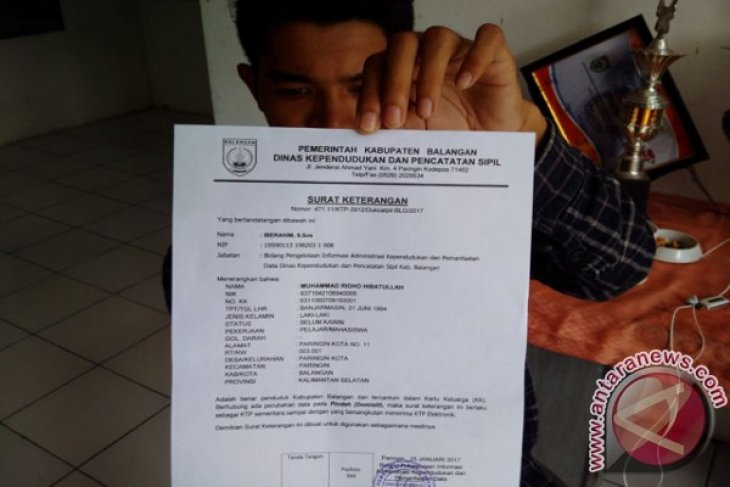 SURAT KETERANGAN KTP