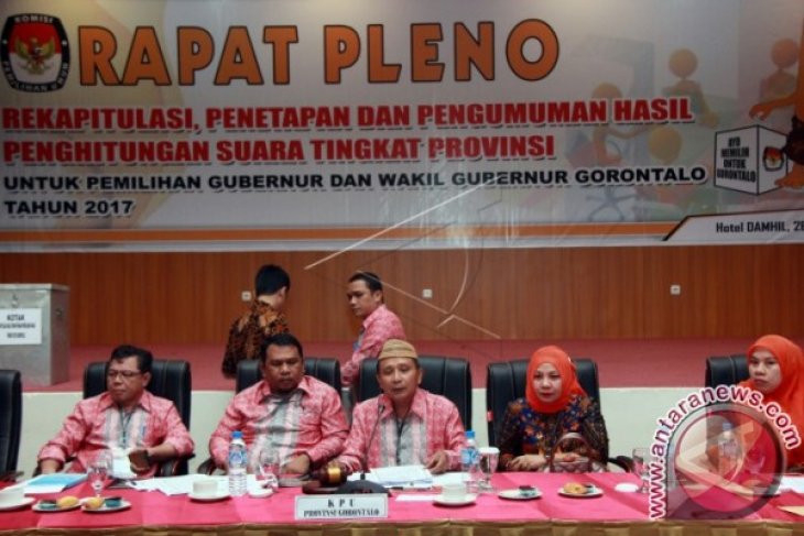 Pleno Penetapan Hasil penghitungan Suara Pilkada Gorontalo