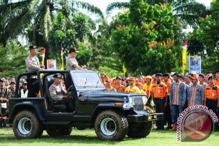 Kapolri Pimpin Apel Penanggulangan Karhutla