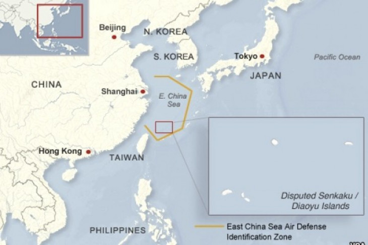 Kapal China dan Jepang tabrakan di Laut China Timur