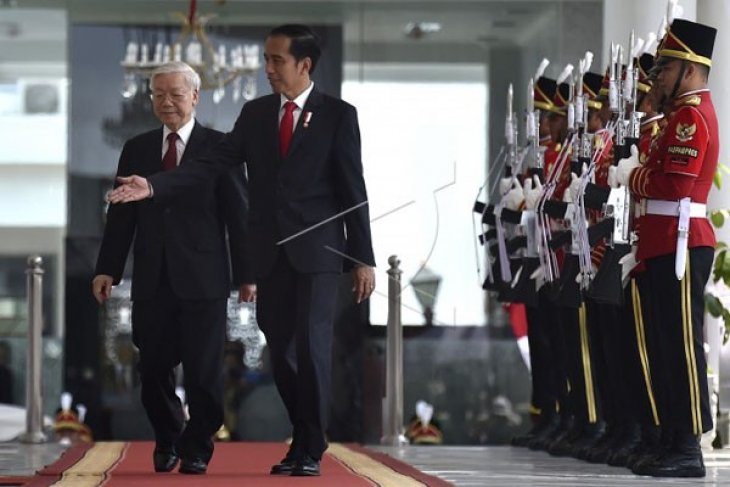 Presiden Jokowi Bersama Sekjen Partai Komunis Vietnam 