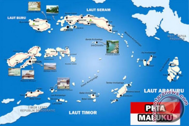 Maluku peta ambon Peta Provinsi