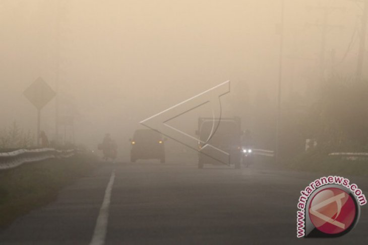 Kabut Asap Kebakaran di Aceh Barat