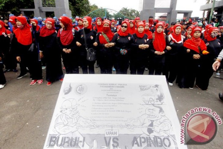 Unjuk Rasa Buruh Kabupaten Bogor