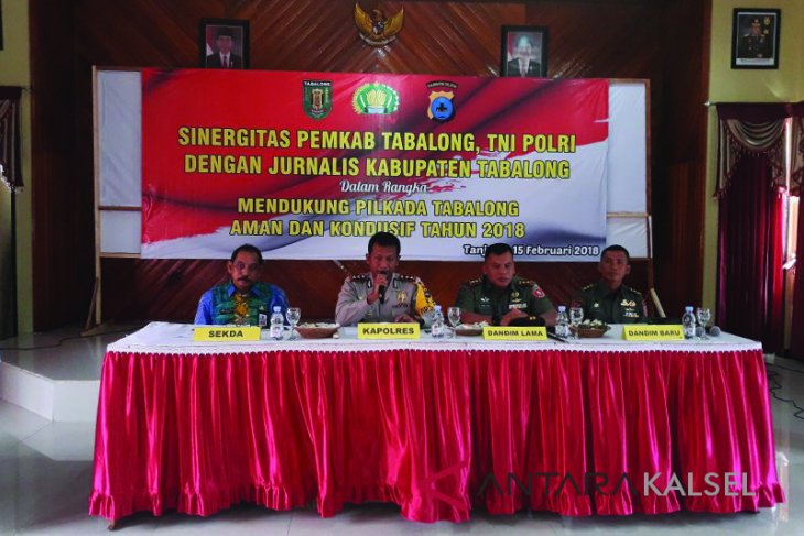 Sinergitas Pemkab Tabalong, TNI, Polri dan Jurnalis