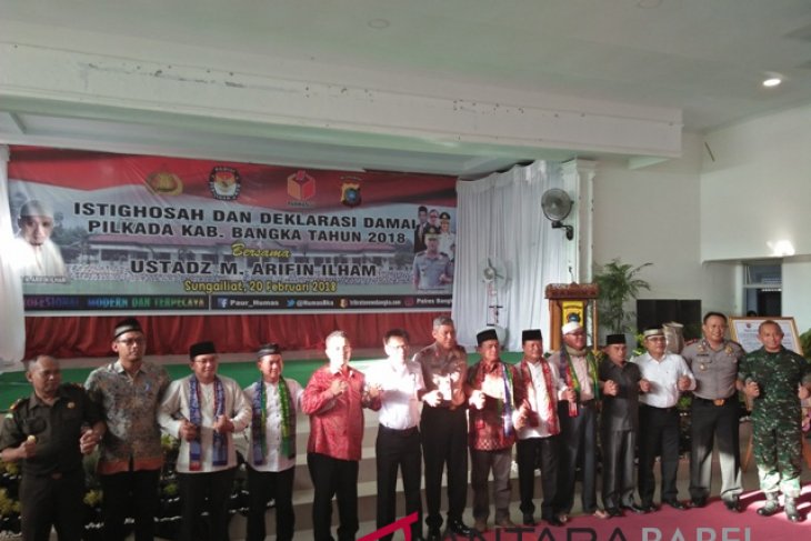 Kabupaten Bangka gelar istighosah pilkada damai