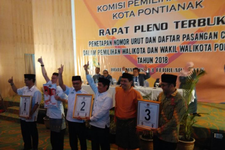 Penetapan paslon pilwako Pontianak