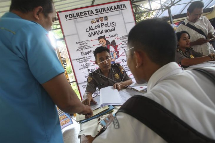 Pendaftaran calon anggota polisi