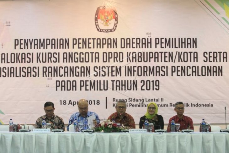 Penyampaian Penetapan Dapil Pemilu 2019