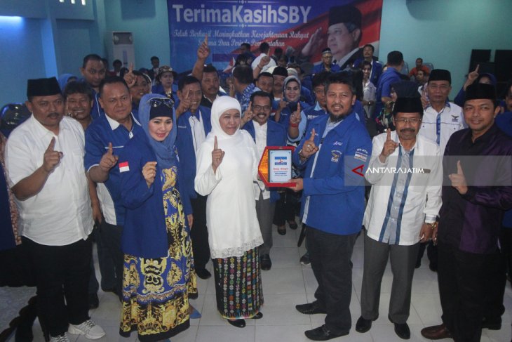 Khofifah Silaturrahmi ke Partai Demokrat