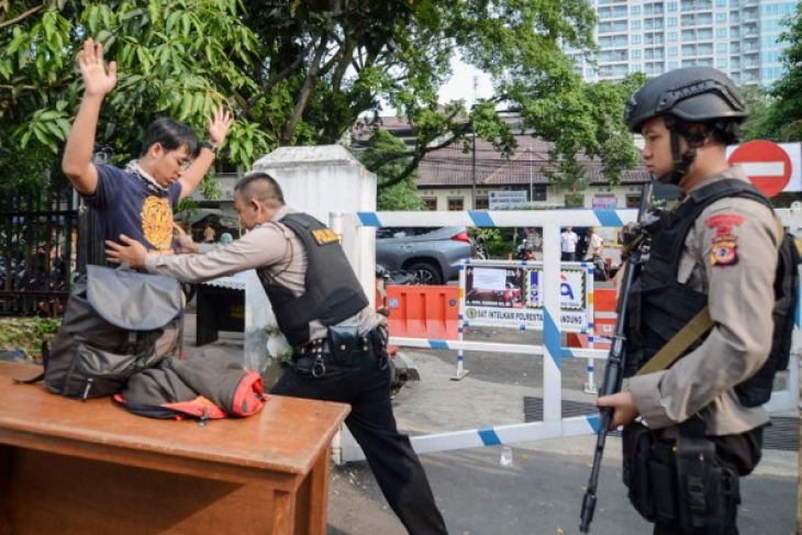 Pengamanan Polrestabes Bandung