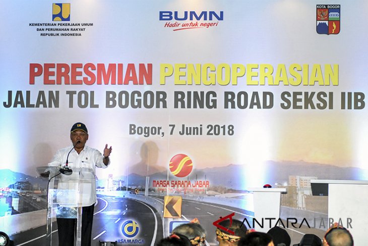 Peresmian pengoperasian Jalan Tol BORR Seksi 2B