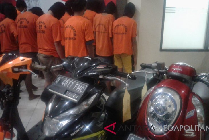 23 pelaku kriminalitas jalanan Bekasi ditangkap