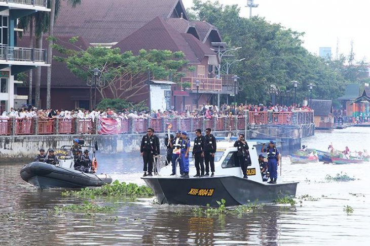 Obor ASIAN GAMES 2018 di Sungai Martapura