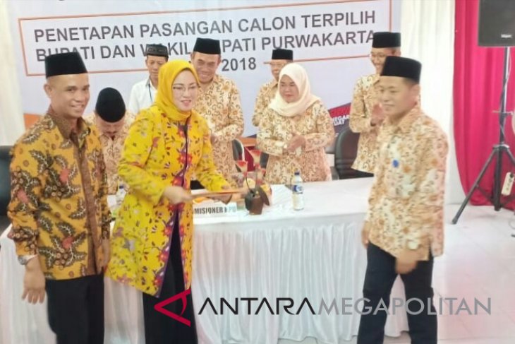 KPU Purwakarta Tetapkan Bupati-Wabup Purwakarta Terpilih