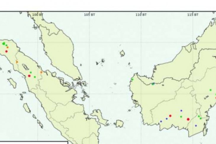 Polda Riau telusuri lima perusahaan terdeteksi titik api