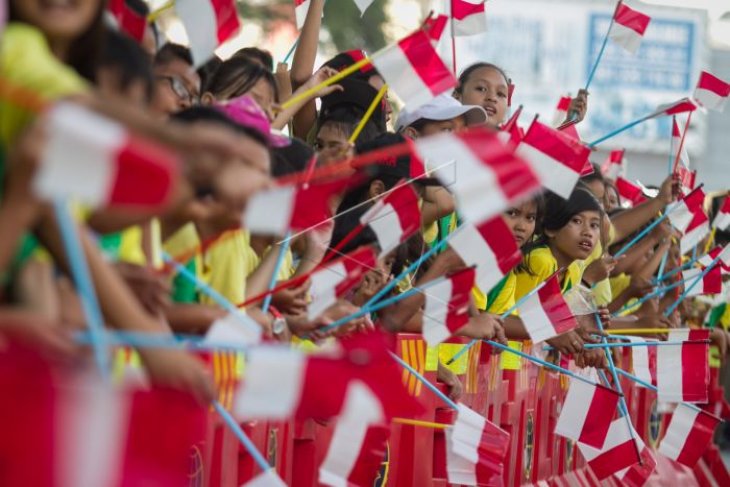 Pawai obor Asian Games 2018