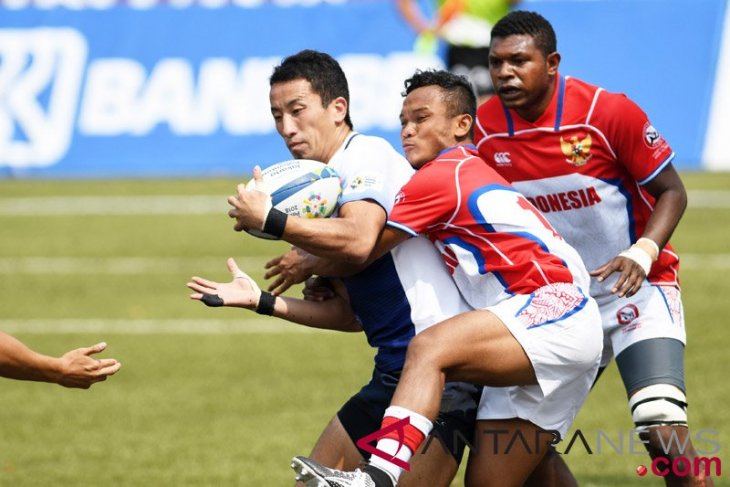 Babak Penyisihan Rugby 7 Putra - Jepang VS Indonesia