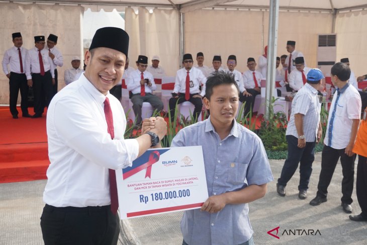 Upacara peringatan Kemerdekaan RI ke-73 BUMN di Sumut