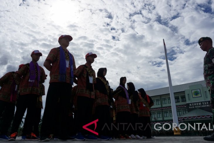 BUMN Hadir -  SMN Asal Lampung Latihan Baris-berbaris