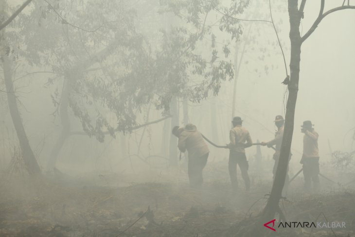 Karhutla di Universitas Tanjungpura Pontianak