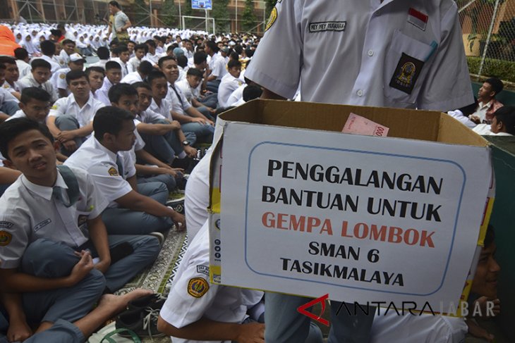 Penggalangan dana korban gempa Lombok