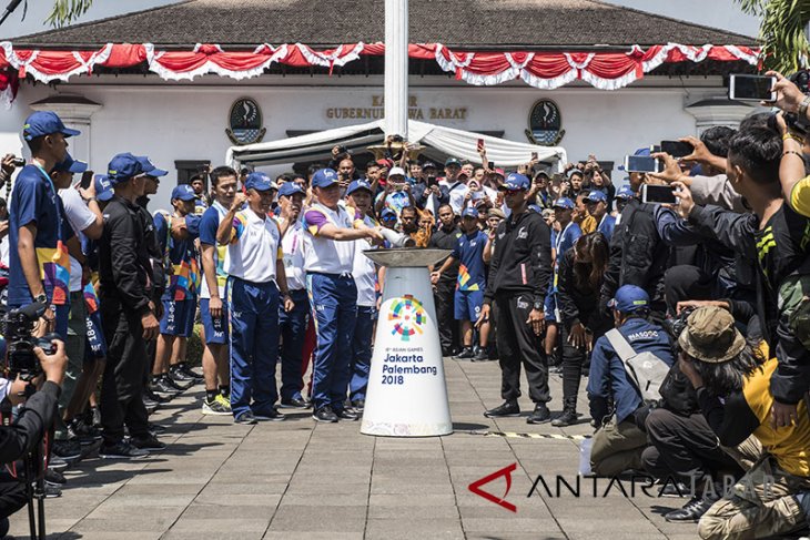 Torch Relay Asian Games 2018 di Bandung 
