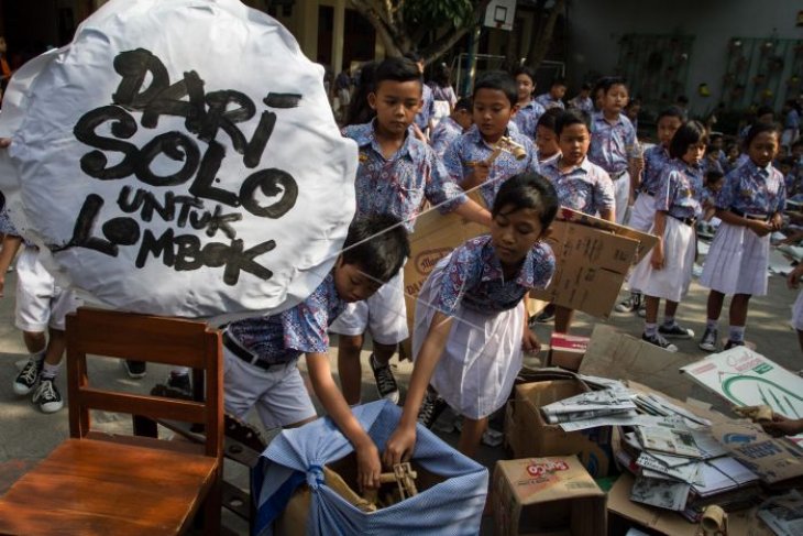 Pelajar peduli gempa Lombok