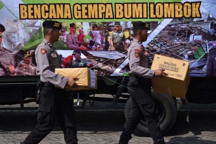 Bantuan untuk korban gemba Lombok