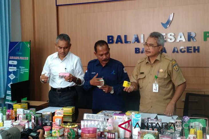 BBPOM Banda Aceh sita ratusan kosmetika ilegal