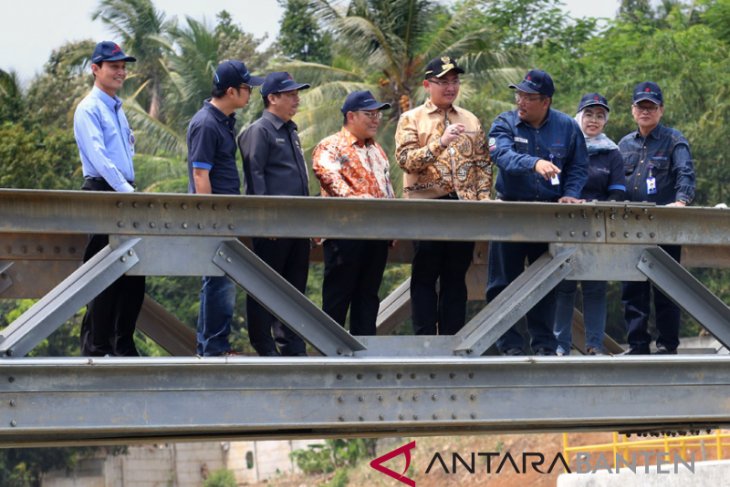 Dirut PT Krakatau Steel Tbk Resmikan Bendung Cipasauran