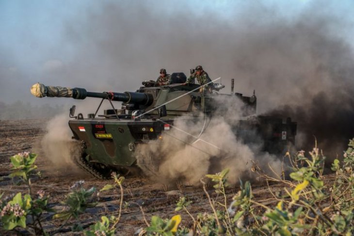 Uji daya gerak medium tank Pindad