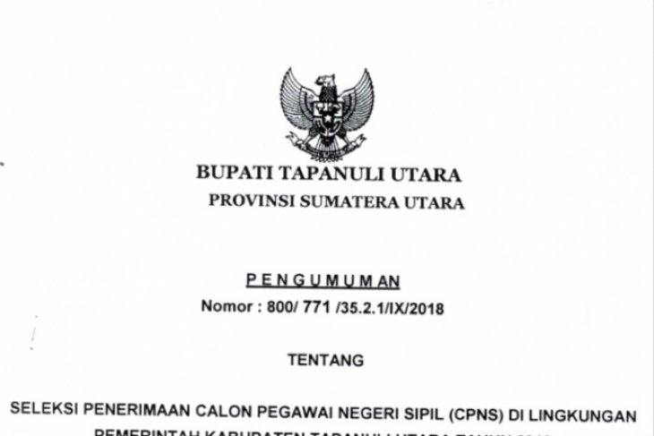 Pemkab Taput Buka Penerimaan 210 Formasi Cpns Antara News Sumatera Utara