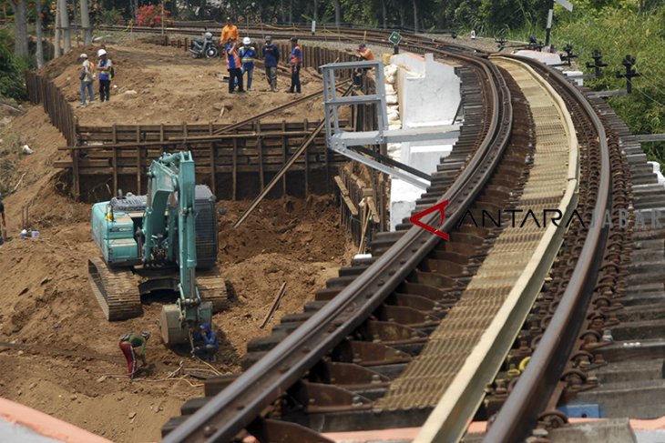 Pembangunan jalur kereta ganda Bogor-Sukabumi