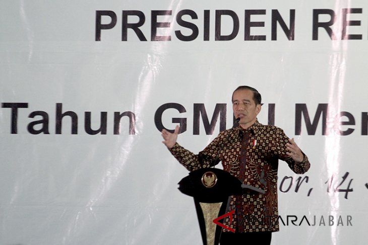 Presiden Jokowi membuka Kongres GMKI