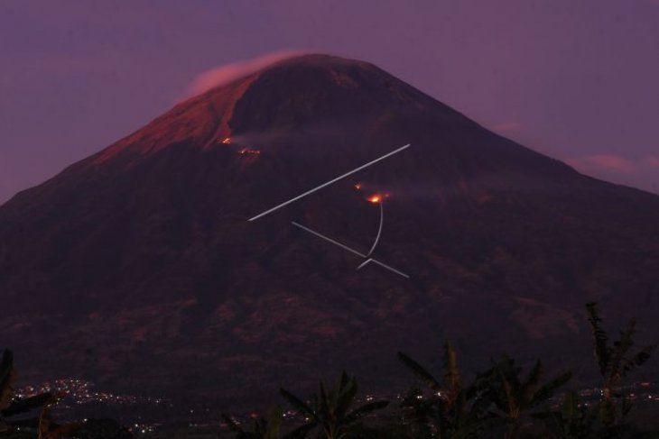 Kebakaran hutan gunung Sindoro