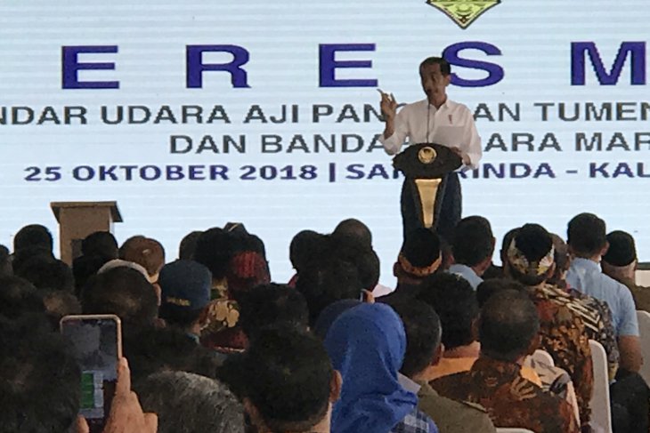 President Jokowi visits Samarinda to inaugurate new airports