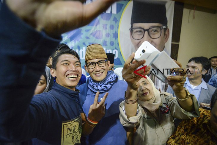 Kampanye Sandiaga Uno di Bandung