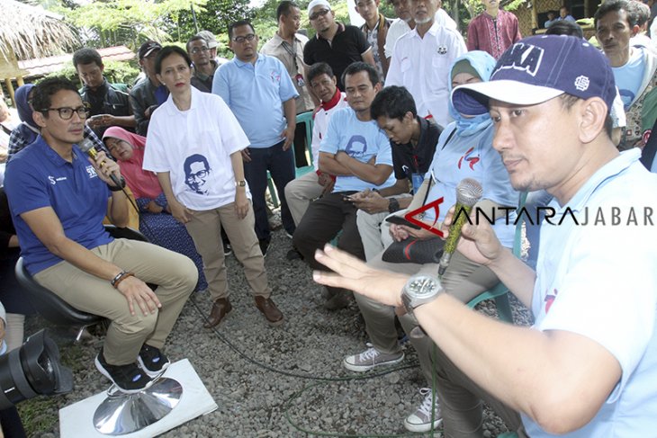 Kampanye Sandiaga Uno di Bogor