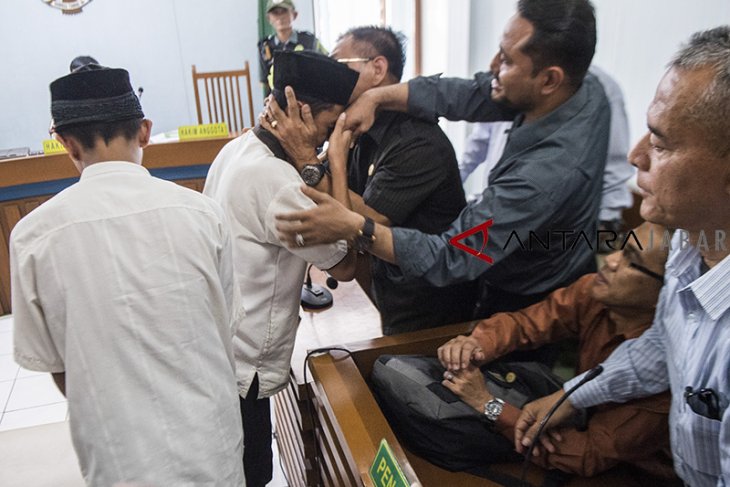 Sidang putusan pengeroyokan Haringga Sirla