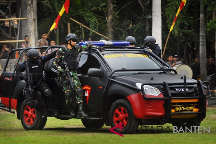 Atraksi Penumpasan Teroris HUT Brimob