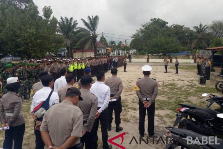 163 personel Polres Bangka Barat amankan perayaan Tahun Baru