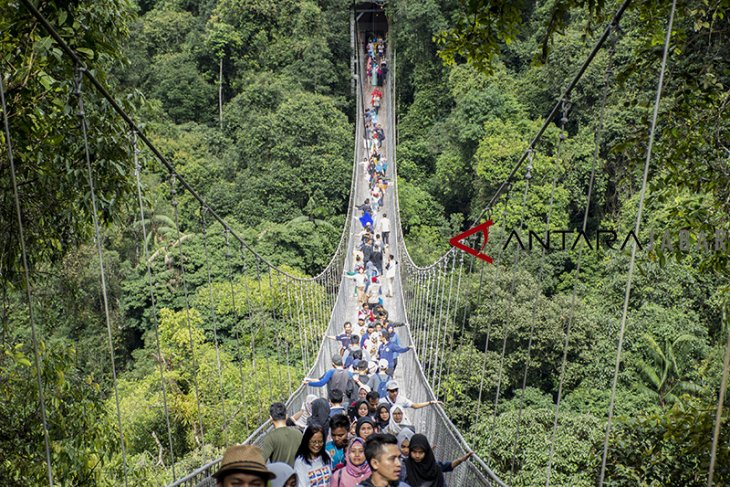 Wisata jembatan gantung Situ Gunung 